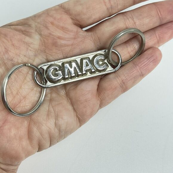 GMAC Keychain Double Key Ring General Motors Mailbox Return Automobile ID Number